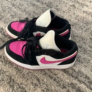 Pink and purple air jordans